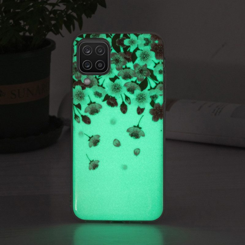 Cover Samsung Galaxy M12 / A12 Fiori Fluorescenti