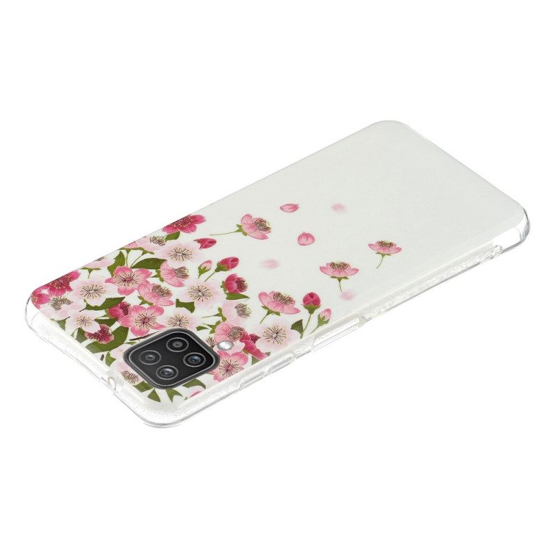 Cover Samsung Galaxy M12 / A12 Fiori Fluorescenti