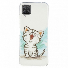 Cover Samsung Galaxy M12 / A12 Gatto Fluorescente