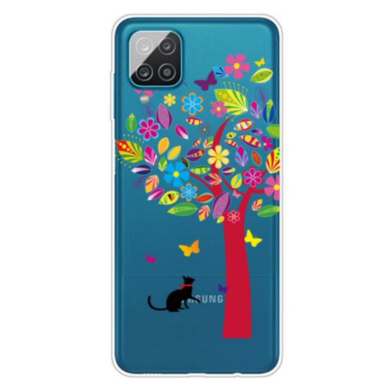 Cover Samsung Galaxy M12 / A12 Gatto Sotto L'albero