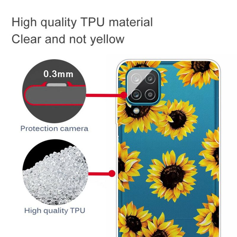 Cover Samsung Galaxy M12 / A12 Girasoli