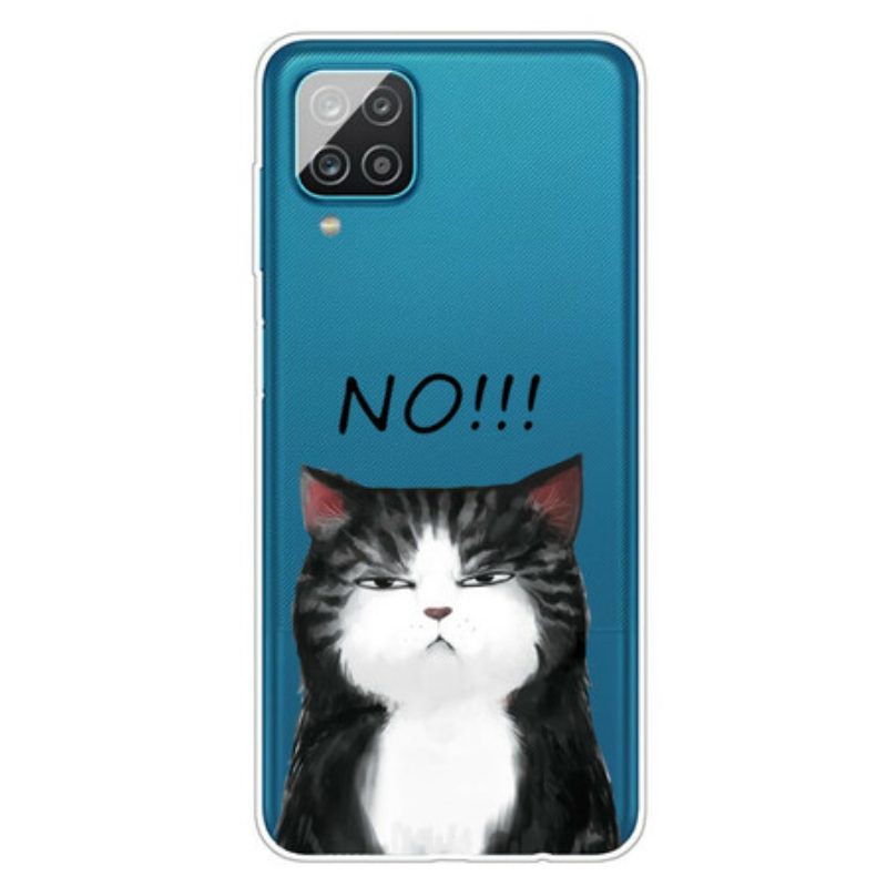 Cover Samsung Galaxy M12 / A12 Il Gatto Che Dice Di No