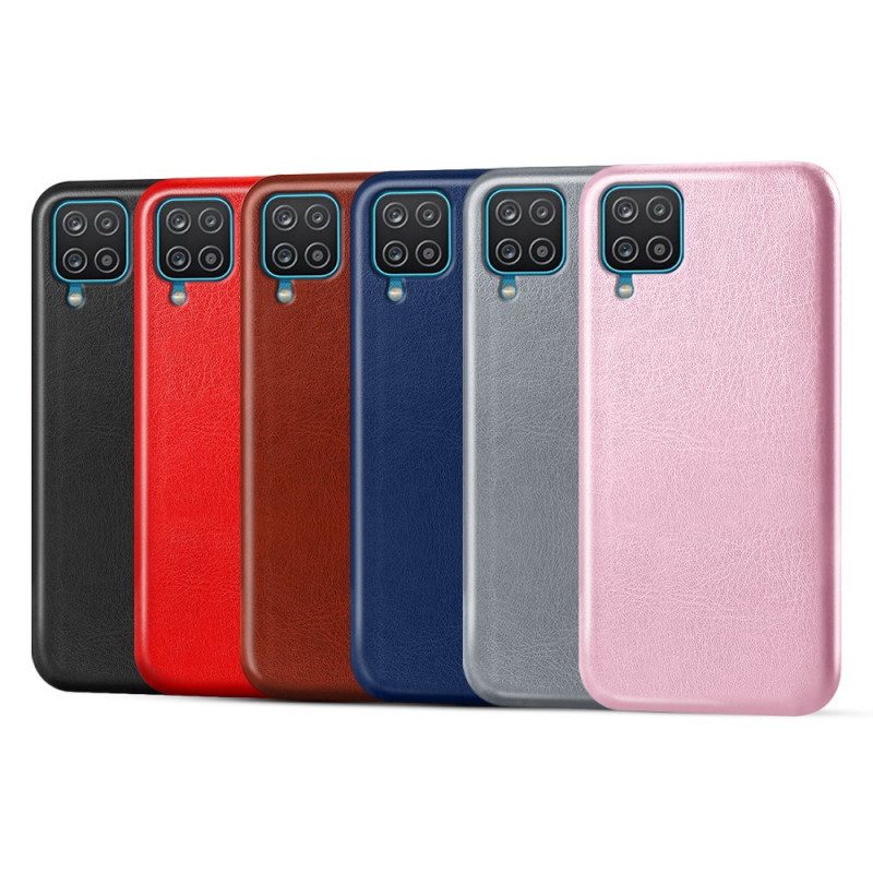 Cover Samsung Galaxy M12 / A12 Ksq Effetto Pelle