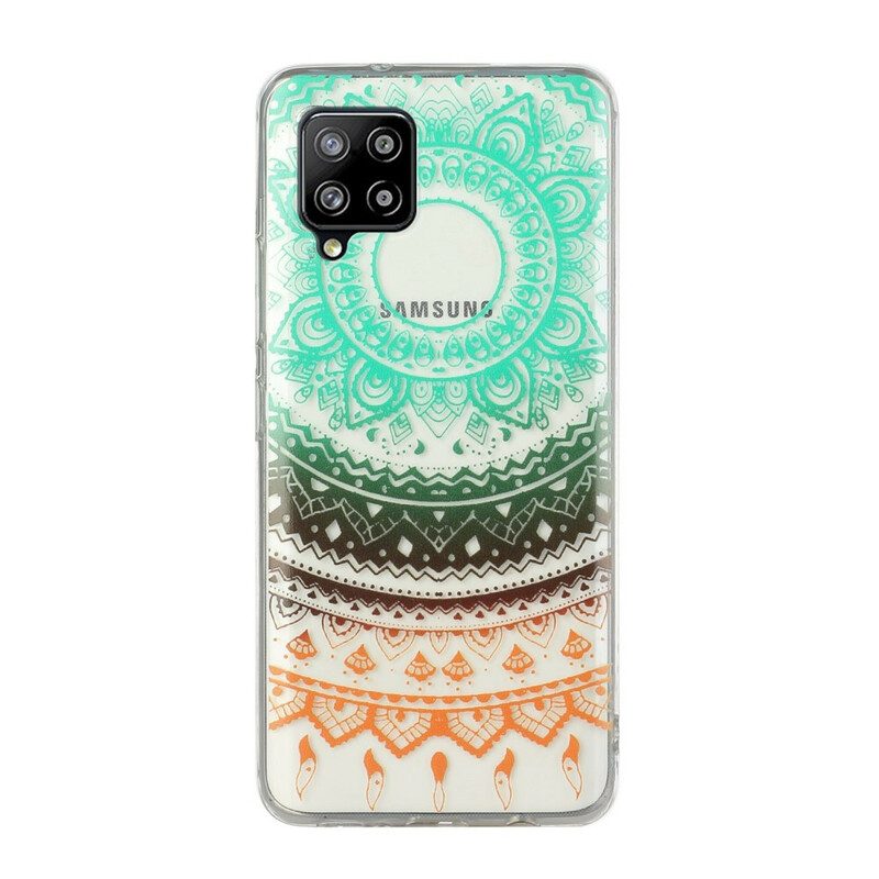 Cover Samsung Galaxy M12 / A12 Mandala Di Fiori Senza Soluzione Di Continuità