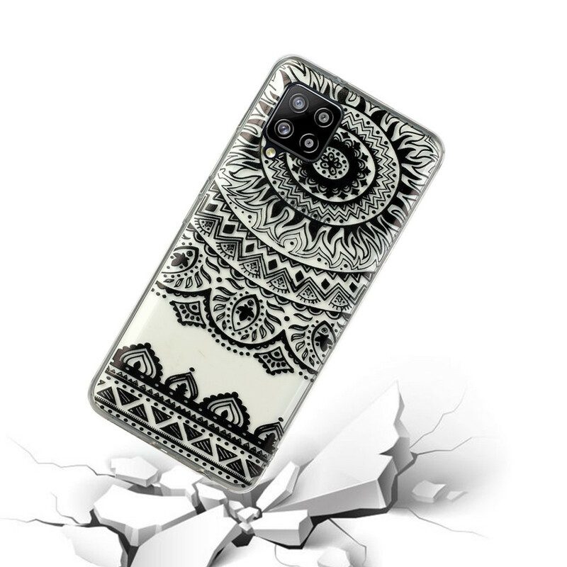 Cover Samsung Galaxy M12 / A12 Mandala Di Fiori Senza Soluzione Di Continuità