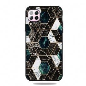 Cover Samsung Galaxy M12 / A12 Marmo Geometria Colorata