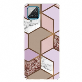 Cover Samsung Galaxy M12 / A12 Marmo Geometrico