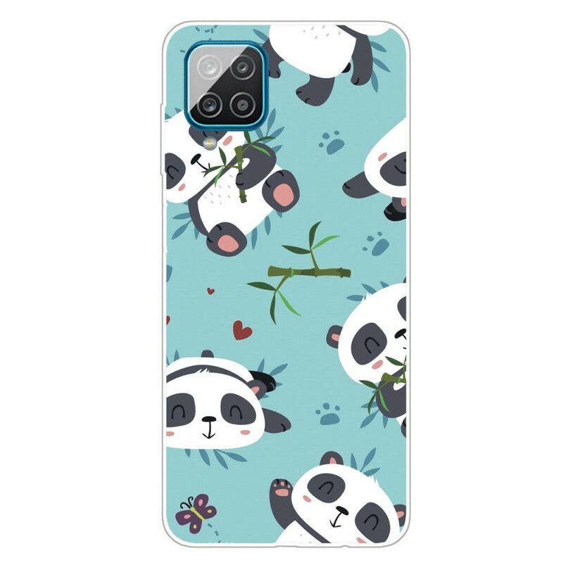 Cover Samsung Galaxy M12 / A12 Mazzo Di Panda