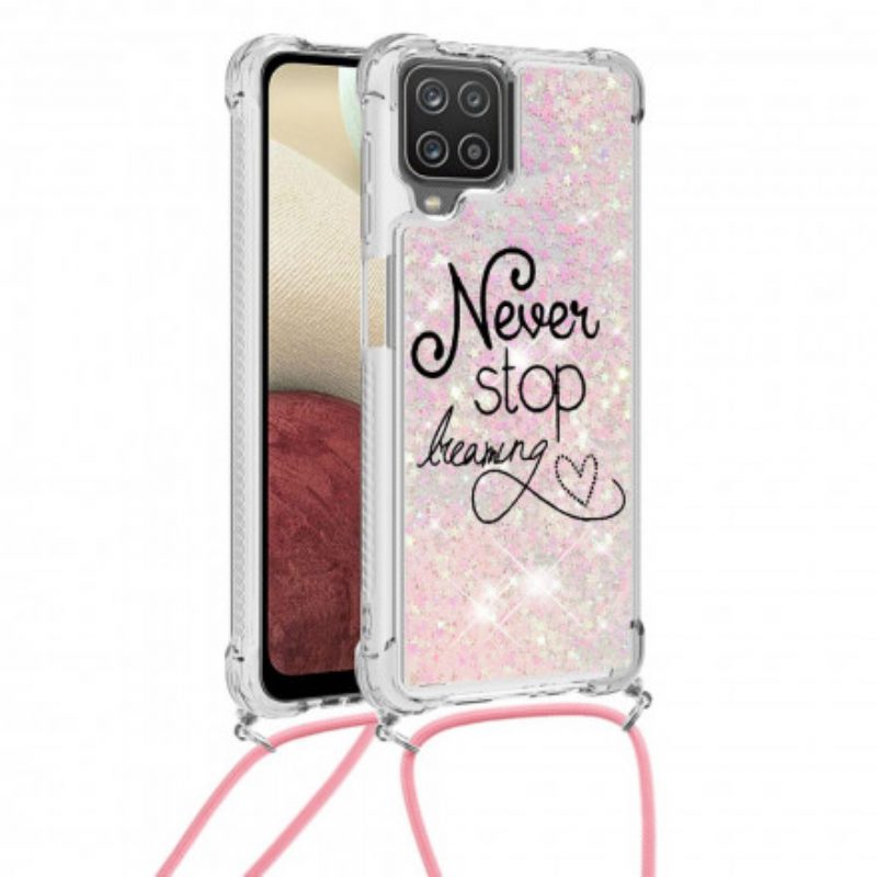 Cover Samsung Galaxy M12 / A12 Never Stop Glitter Coulisse