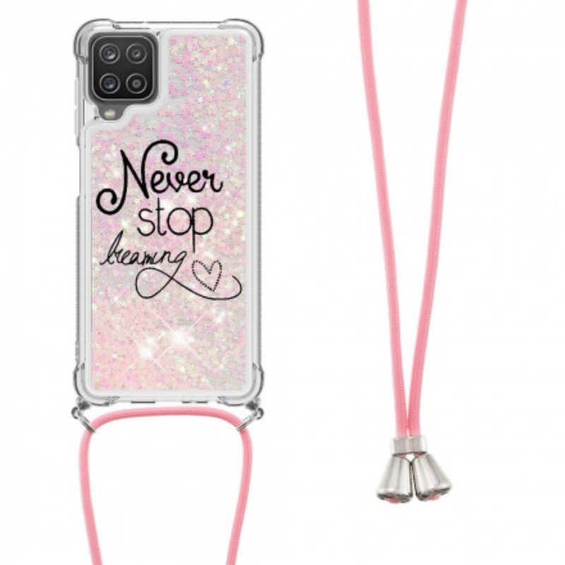 Cover Samsung Galaxy M12 / A12 Never Stop Glitter Coulisse