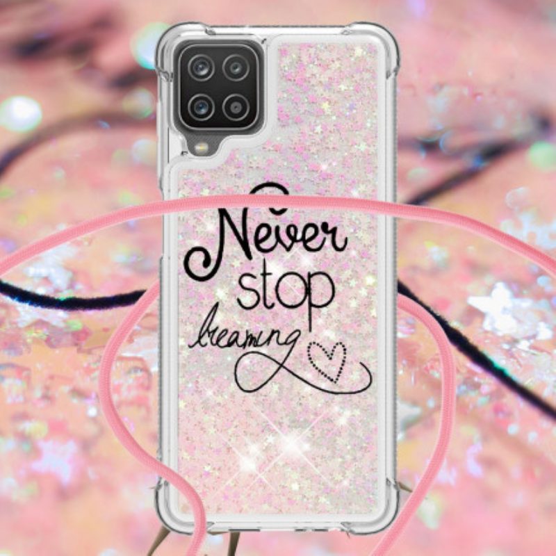 Cover Samsung Galaxy M12 / A12 Never Stop Glitter Coulisse