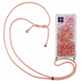 Cover Samsung Galaxy M12 / A12 Paillettes Con Coulisse