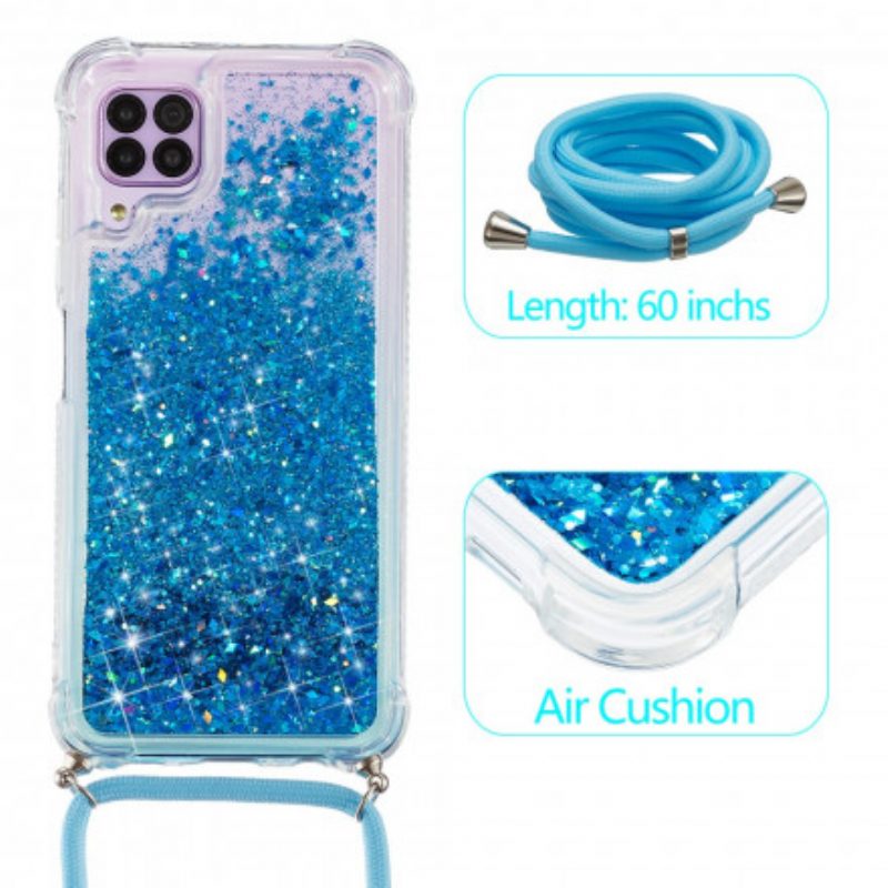 Cover Samsung Galaxy M12 / A12 Paillettes Con Coulisse