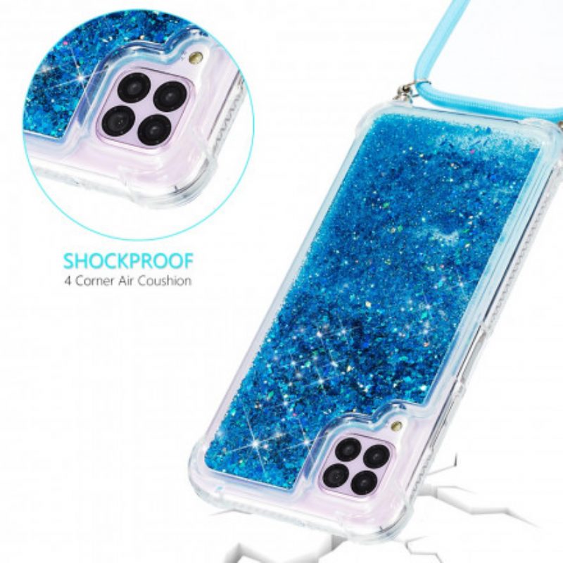 Cover Samsung Galaxy M12 / A12 Paillettes Con Coulisse