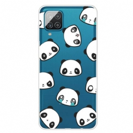 Cover Samsung Galaxy M12 / A12 Panda Sentimentali Senza Soluzione Di Continuità