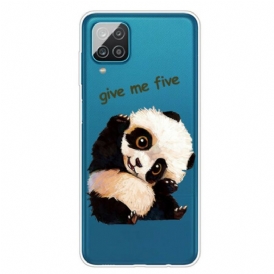 Cover Samsung Galaxy M12 / A12 Panda Senza Soluzione Di Continuità Dammi Cinque