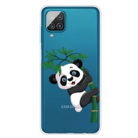 Cover Samsung Galaxy M12 / A12 Panda Senza Soluzione Di Continuità Su Bambù