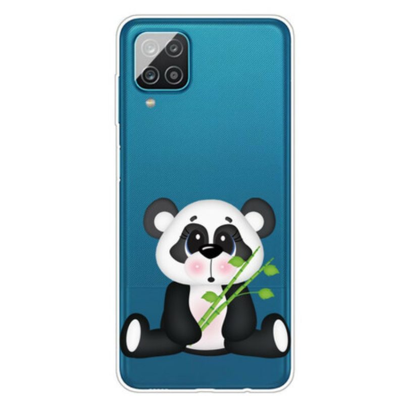 Cover Samsung Galaxy M12 / A12 Panda Triste Senza Soluzione Di Continuità