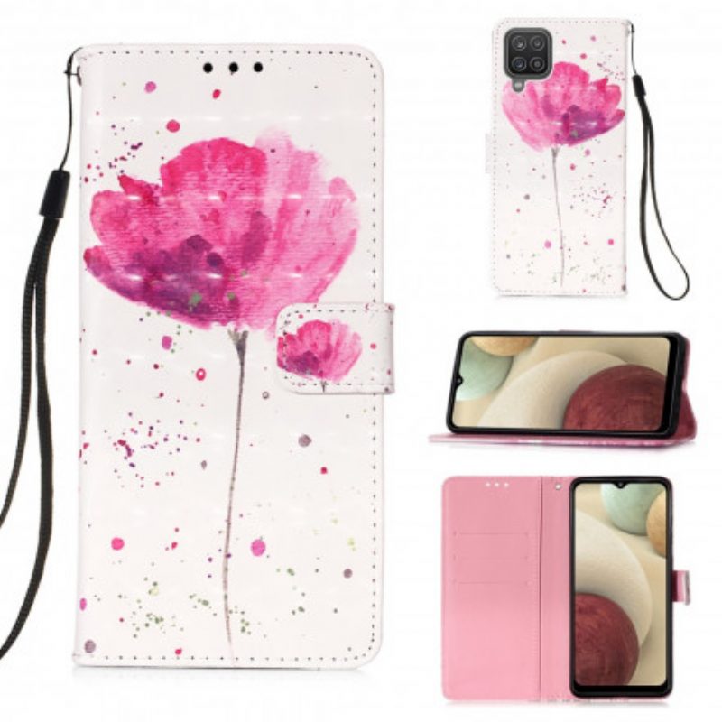 Cover Samsung Galaxy M12 / A12 Papavero Dell'acquerello