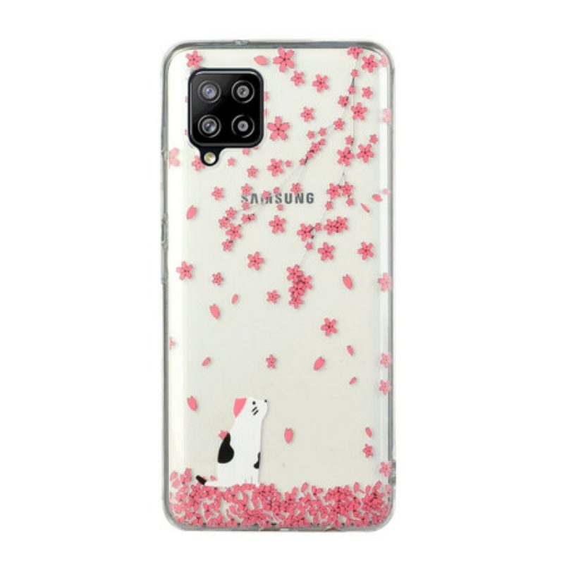 Cover Samsung Galaxy M12 / A12 Petali E Gatto