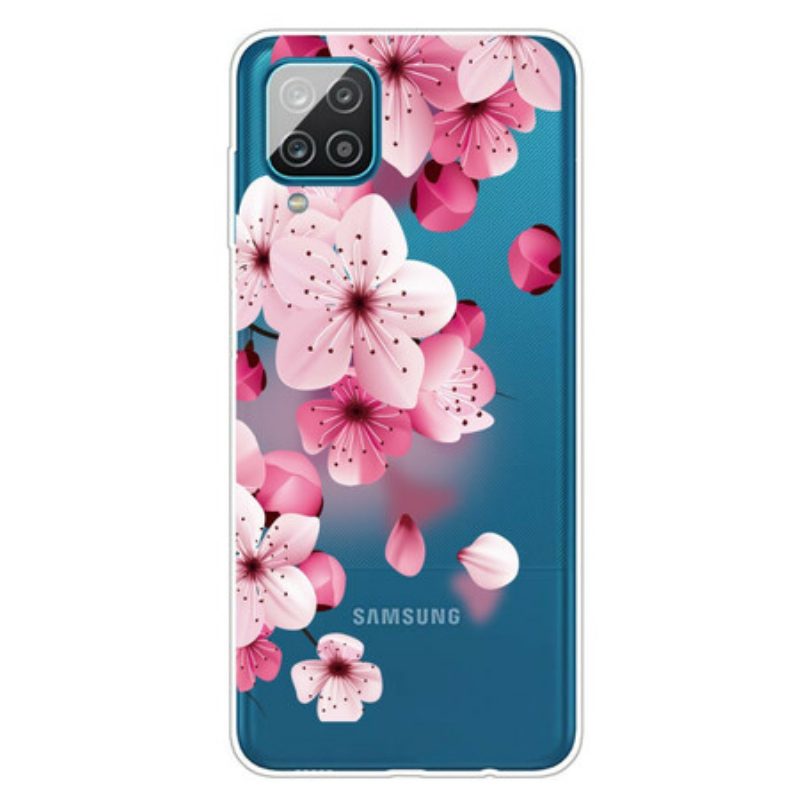 Cover Samsung Galaxy M12 / A12 Piccoli Fiori Rosa