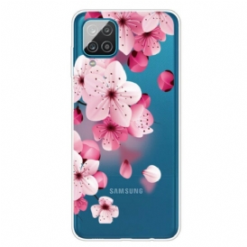 Cover Samsung Galaxy M12 / A12 Piccoli Fiori Rosa