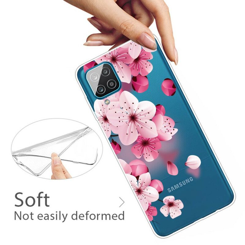 Cover Samsung Galaxy M12 / A12 Piccoli Fiori Rosa