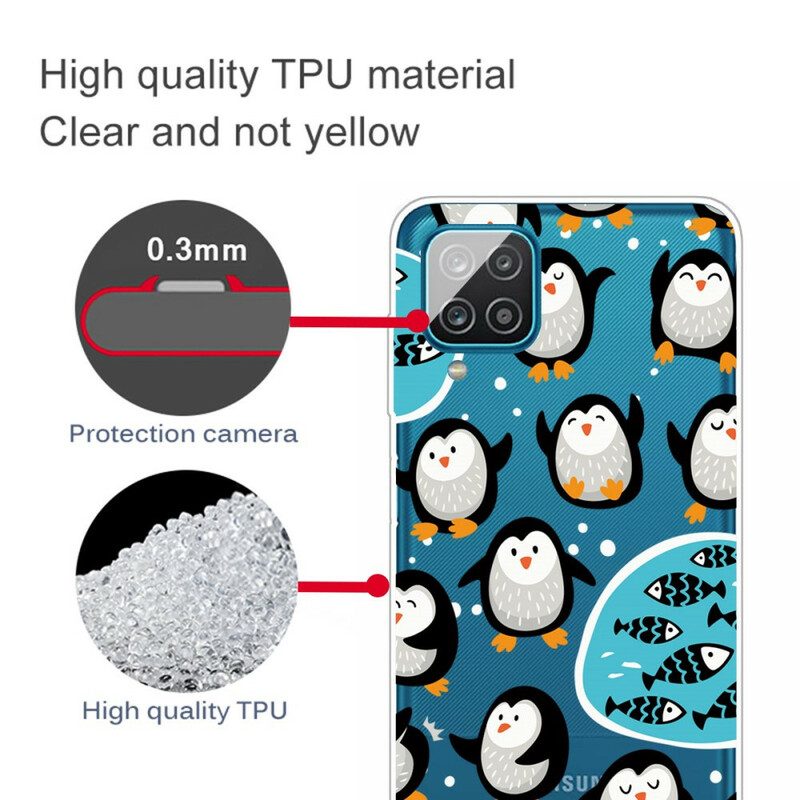 Cover Samsung Galaxy M12 / A12 Pinguini E Pesci