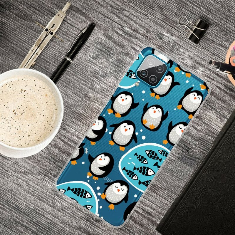 Cover Samsung Galaxy M12 / A12 Pinguini E Pesci