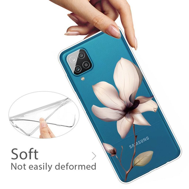 Cover Samsung Galaxy M12 / A12 Premium Floreale