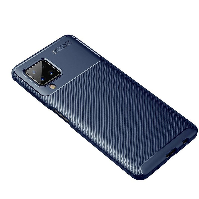 Cover Samsung Galaxy M12 / A12 Struttura Flessibile In Fibra Di Carbonio