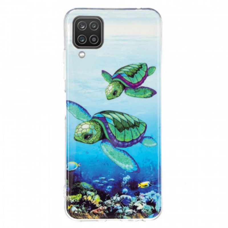 Cover Samsung Galaxy M12 / A12 Tartarughe Fluorescenti