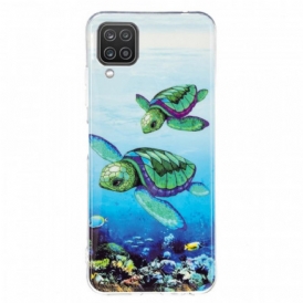 Cover Samsung Galaxy M12 / A12 Tartarughe Fluorescenti