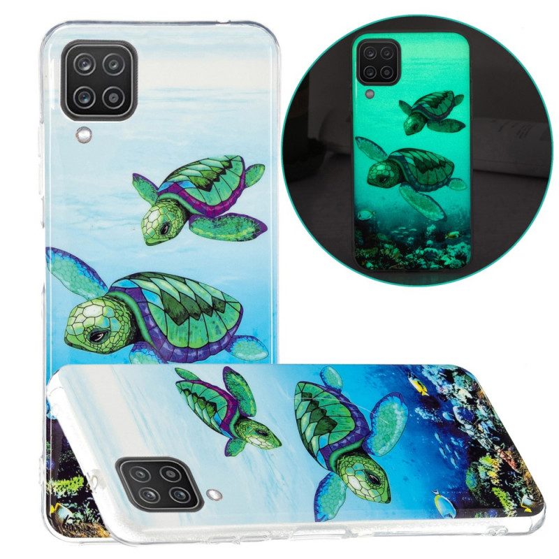 Cover Samsung Galaxy M12 / A12 Tartarughe Fluorescenti