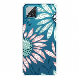 Cover Samsung Galaxy M12 / A12 Un Fiore Trasparente