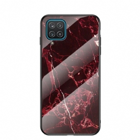 Cover Samsung Galaxy M12 / A12 Vetro Temperato Di Colore Premium