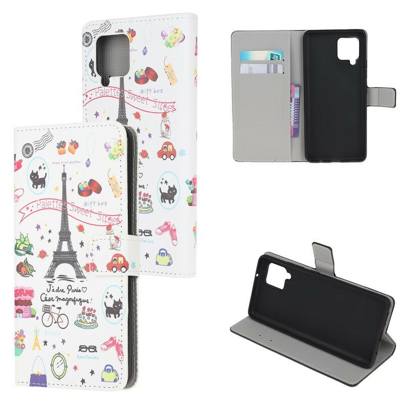 Custodia in pelle Samsung Galaxy M12 / A12 Amo Parigi