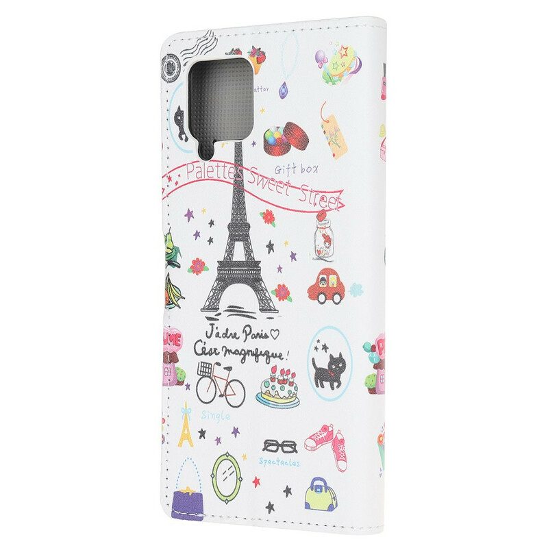 Custodia in pelle Samsung Galaxy M12 / A12 Amo Parigi