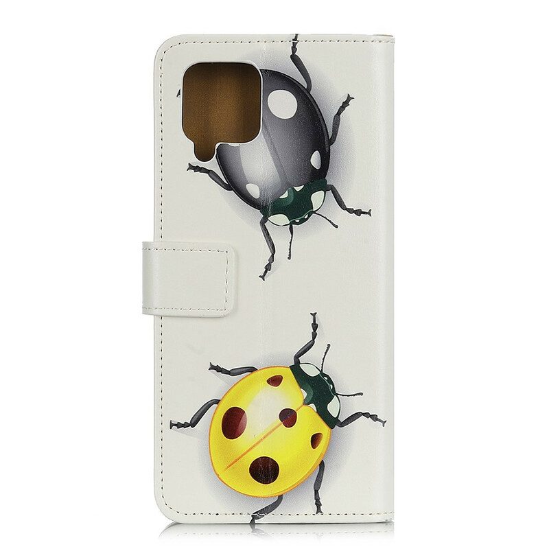 Custodia in pelle Samsung Galaxy M12 / A12 Coccinella