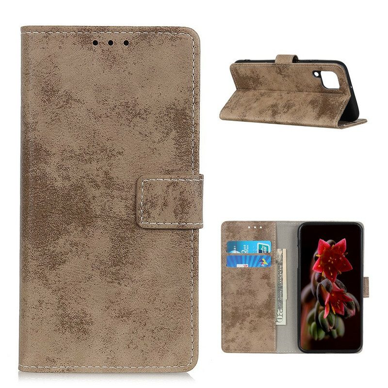 Custodia in pelle Samsung Galaxy M12 / A12 Ecopelle Vintage