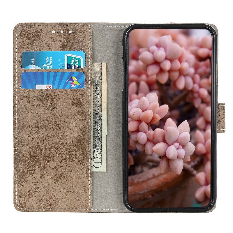 Custodia in pelle Samsung Galaxy M12 / A12 Ecopelle Vintage