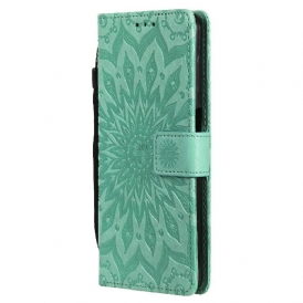 Custodia in pelle Samsung Galaxy M12 / A12 Fiore Del Sole