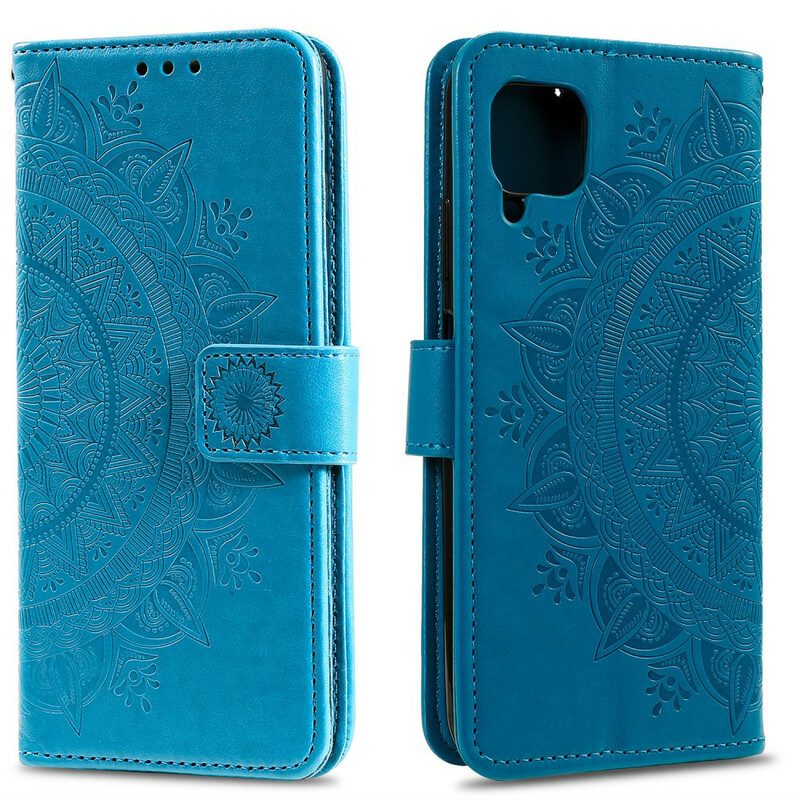 Custodia in pelle Samsung Galaxy M12 / A12 Mandala Del Sole