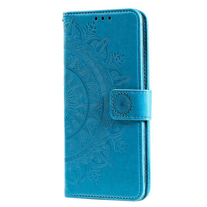 Custodia in pelle Samsung Galaxy M12 / A12 Mandala Del Sole