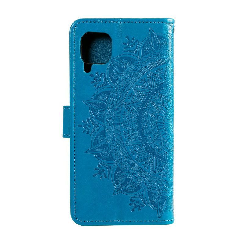 Custodia in pelle Samsung Galaxy M12 / A12 Mandala Del Sole