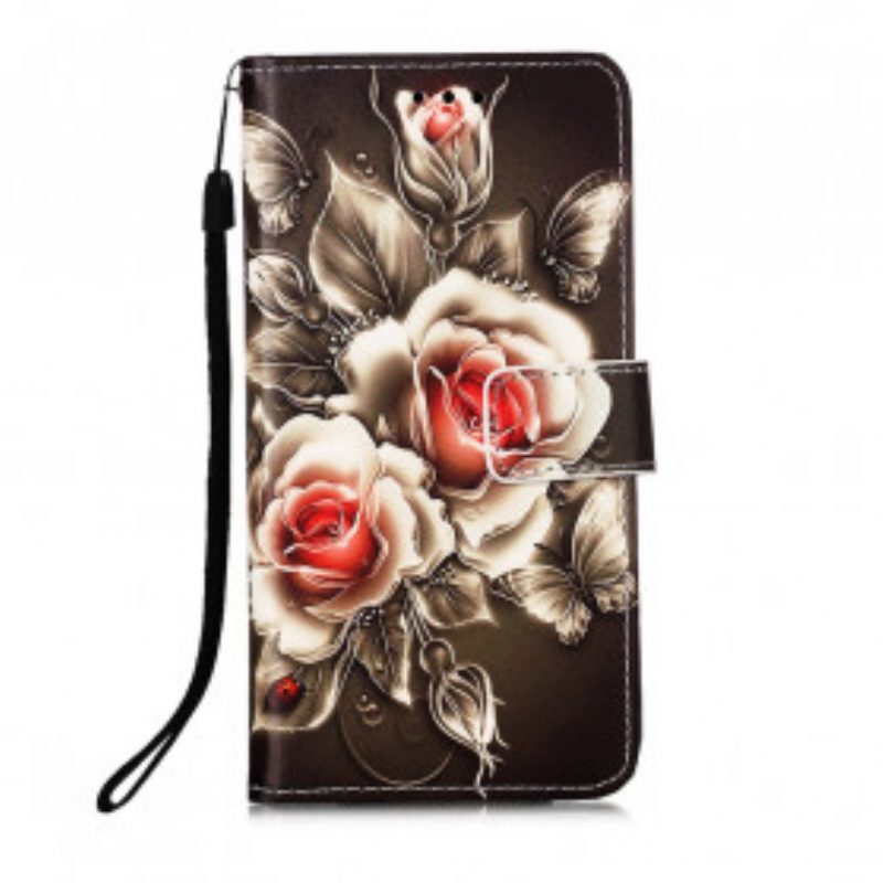 Custodia in pelle Samsung Galaxy M12 / A12 Rose D'oro