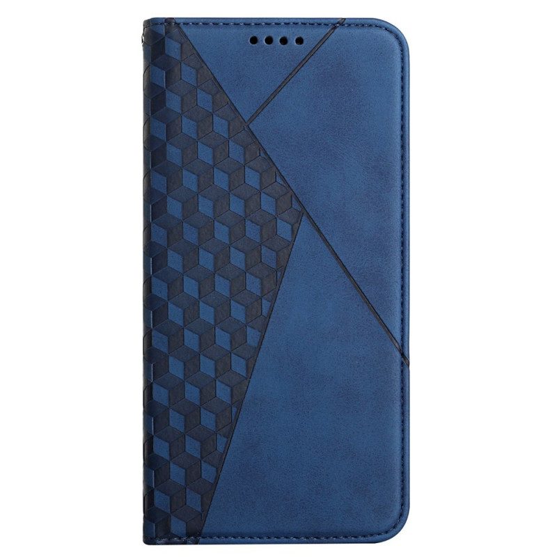 Folio Cover Samsung Galaxy M12 / A12 Custodia in pelle Geo Effetto Pelle