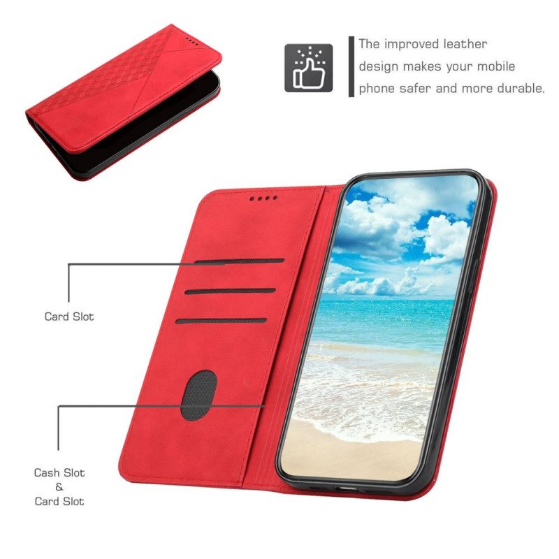 Folio Cover Samsung Galaxy M12 / A12 Custodia in pelle Geo Effetto Pelle