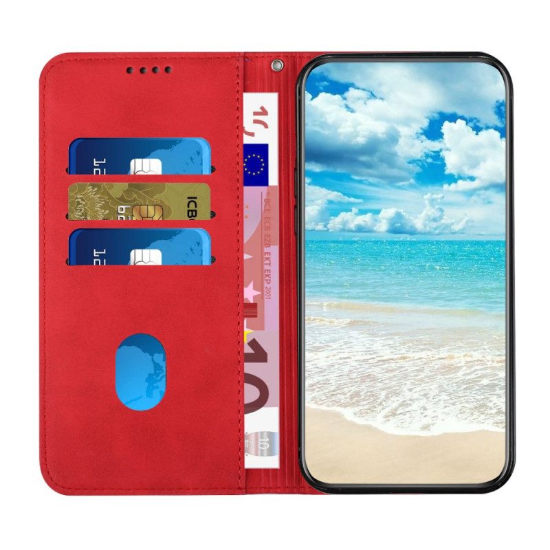 Folio Cover Samsung Galaxy M12 / A12 Custodia in pelle Geo Effetto Pelle