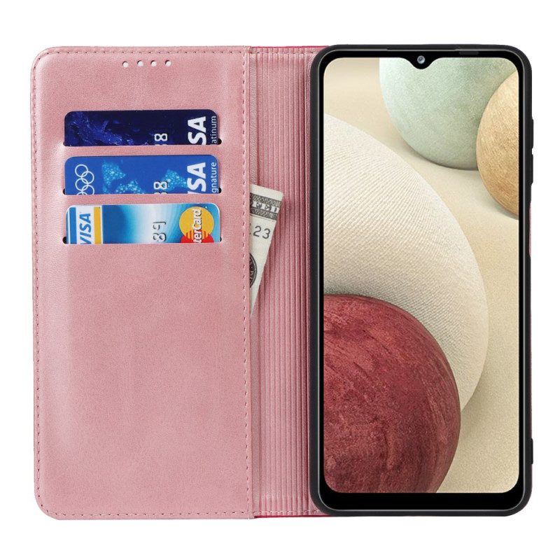 Folio Cover Samsung Galaxy M12 / A12 Custodia in pelle Stile In Pelle Bicolore